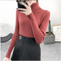 Bonjean Knitted Jumper Autumn Winter Tops turtleneck Pullovers Casual Sweaters Women Shirt Long Sleeve Tight Sweater Female