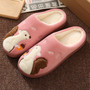 Winter House Fur Slippers Women Warm Cotton Shoes Cute Cartoon Hedgehog Unicorn Indoor Bedroom Non-slip Ladies Furry Slides