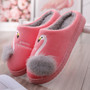 Winter House Fur Slippers Women Warm Cotton Shoes Cute Cartoon Hedgehog Unicorn Indoor Bedroom Non-slip Ladies Furry Slides