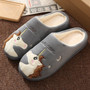 Winter House Fur Slippers Women Warm Cotton Shoes Cute Cartoon Hedgehog Unicorn Indoor Bedroom Non-slip Ladies Furry Slides