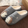 Winter House Fur Slippers Women Warm Cotton Shoes Cute Cartoon Hedgehog Unicorn Indoor Bedroom Non-slip Ladies Furry Slides