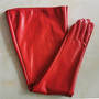 PATENT LONG GLOVES Unisex Faux Leather Shine Black Balloon Puff Sleeves Large 70cm WPU146