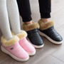 Women Snow Boots Winter Warm Fur Ankle Men Couples Thick Soled Cotton Shoes Flats Waterproof Slip on Botas Mujer Zapatos