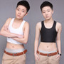 Casual Breathable Buckle Short Chest Breast Binder Trans Tops Tomboy Shaper Cosplay Vest Tank Tops