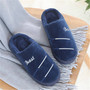 Women Winter Warm Slippers men Slippers Cotton Solid Color Stripes Lovers Home Slippers Indoor Plush Size House Shoes Woman TX60