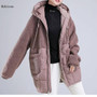 Autumn New Parkas basic jackets Female Women Winter plus velvet lamb hooded Coats Cotton Winter Jacket Womens Outwear coat