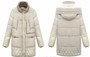 Autumn And Winter Woman Down Coat Women Hooded Artificial Lamb Wool Jackets Zipper Warm Long Coats White Duck Down Coats