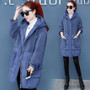 Korean style 2020 Winter Hooded Jacket Women Down cotton Loose Warm Outwear Coat Patchwork Plus size Female Casual Parkas 3XL