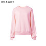 WOTWOY Fleece 2 Piece Set Women Pants and Top 2020 Ensemble Stacked Sweatpants Tracksuit Women Crop Tops Women Sportwear Joggers