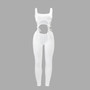 Simenual Bandage Fitness Fashion Women Matching Sets Sleeveless Solid Sporty Workout Two Piece Outfits Skinny Top And Pants Set