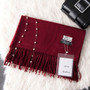 2018 new arrival solid color plain cashmere scarves with tassel women winter thick warm wool scarf shawl wrap brand hot sale