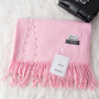2018 new arrival solid color plain cashmere scarves with tassel women winter thick warm wool scarf shawl wrap brand hot sale