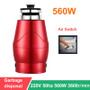 Kitchen Food Garbage Disposal Crusher Food Waste Disposer Stainless Steel Grinder Material Kitchen Sink Appliance