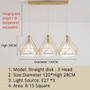 Nordic pendant lights three-head restaurant pendant light dining room lamp shop front bar creative single head household light