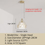 Nordic pendant lights three-head restaurant pendant light dining room lamp shop front bar creative single head household light