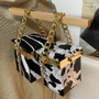 Mini Box Tote bag 2020 Fashion New High quality PU Leather Women's Designer Handbag Contrast color Chain Shoulder Messenger Bag