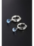 DAIMI Sky blue topaz earrings female  gemstones genuine 925 silver water drop color treasure earrings to send girlfriend