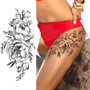 Purple Rose Jewelry Water Transfer Tattoo Stickers Women Body Chest Art Temporary Tattoo Girl Waist Bracelet Flash Tatoos Flower