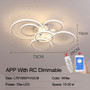 NEO Gleam Modern led ceiling lights lamp New RC Dimmable APP Circle rings designer for living room bedroom ceiling lamp fixtures