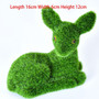 39cm Large Flower Bear Artificial Moss Flocking Animals Green Grass Fake Animal Crafts Christmas Moose For Home Party Decoration