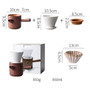 Creative Brew Coffee Hand V60 Drip Coffee Filter Pot Set Ceramic Drip Filter Portable Sharing Pot Coffee Filter Cup Coffee Set