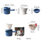 Creative Brew Coffee Hand V60 Drip Coffee Filter Pot Set Ceramic Drip Filter Portable Sharing Pot Coffee Filter Cup Coffee Set