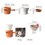 Creative Brew Coffee Hand V60 Drip Coffee Filter Pot Set Ceramic Drip Filter Portable Sharing Pot Coffee Filter Cup Coffee Set