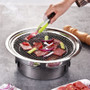 Korean Charcoal Barbecue Grill Stainless Steel Non-stick Barbecue Tray Grills Portable Charcoal Grill for Outdoor Camping bbq