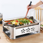 Stainless Steel Grilled Fish Pan BBQ Grill Fish Roaster Grill Home Fish Stove Grilled BBQ Charcoal Alcohol Grilled Fish Stove