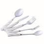 Ceramic Stainless Steel Household Tableware Set Steak Salad Cutlery Set Ice Cream Spoon Simple Dinner Set for Kitchen Dishes