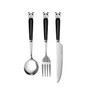 3pcs/set Dinnerware Set Cute Children Fork Spoon Knife Set Household Tableware Cutlery Set for Kitchen Dishes