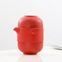 2020 New Chinese Portable Tea Set Ceramic 1 Pot 2 Cups Travel Tea Set  Mugs Storage Bag Teaware Set Heat Insulation Container