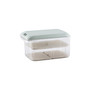 Refrigerator Storage Box Kitchen Organizer Preservation Anti-flavor Egg Dumpling Food Box Drain Container Vegetable Meat Storage