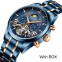 HAIQIN New Automati Men's Watches Top brand luxury men watch mechanical wristwatch male waterproof  tourbillon Relogio Masculino