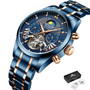 Hot Automatic Mechanical Mens Watches Top Brand Luxury HAIQIN New Business Watch Men Tourbillon Military Clock Relogio Masculino