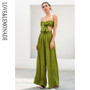 LOVE&LEMONADE  Green High Waist Bell Two-Pieces Set LM6473