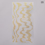 1 Pc Nail Strip Stickers Black Gold Rose Gold Silver Metal Strip Tape Nail Art Adhesive DIY Foil Tips Nail Sticker Decals