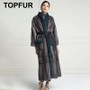 TOPFUR Real Fur Coat Women Winter Coat Women Leather Jacket Natural Mink Fur Coat Plus Size Real Fur Jacket  Winter Mink Fur