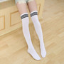 Men Women's Sport Football Soccer Stripe Long Socks Over Knee High Sock Baseball HOT