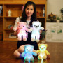 Miaoowa 32cm Creative Luminous Bear Plush Toy Stuffed Teddy Led Light Colorful Doll Kawaii Lovely Kids Toy Girls Children Gift