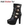 BONJOMARISA 33-43 Fashion Metal Decorating Booties Ladies High Platform Ankle Boots Women 2020 High Heels Party Shoes Woman