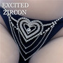 Fashion luxury new woman sexy caring body chain panties charming rhinestone bikini thong nightclub accessories