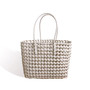 casual hollow out baskets bag designer pvc women handbags large capacity totes ladies summer beach purses travel rattan sac 2020