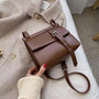Vintage Square Crossbody bag 2020 Fashion New High quality PU Leather Women's Designer Handbag Lock Shoulder Messenger Bag