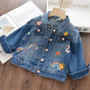 Bear Leader Denim Coats for Girl Kids Cartoon Embroidery Jacket Autumn Spring Baby Girls Coat Children Clothes 3 8 Years