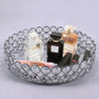 silver nordic Mirror crystal Style Storage Baskets Box Simplicity Style Home Organizer For Jewelry Necklace Dessert Plate