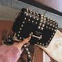 Luxury Brand Vintage Rivet bag 2020  Fashion New High Quality PU Leather Women's Designer Handbag Chain Shoulder Messenger bag