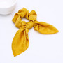 2020 New Chiffon Bowknot Silk Hair Scrunchies Women Pearl Ponytail Holder Hair Tie Hair Rope Rubber Bands Hair Accessories