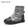 Smile Circle Snow boots Women Winter Shoes Waterproof Thick Flat platform Boots Winter Warm plush Ladies Shoes 2020