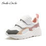 Smile Circle Sneakers Women Flat Platform Shoes Spring fashion casual Thick bottom Chunky Sneakers Ladies Shoes White pink